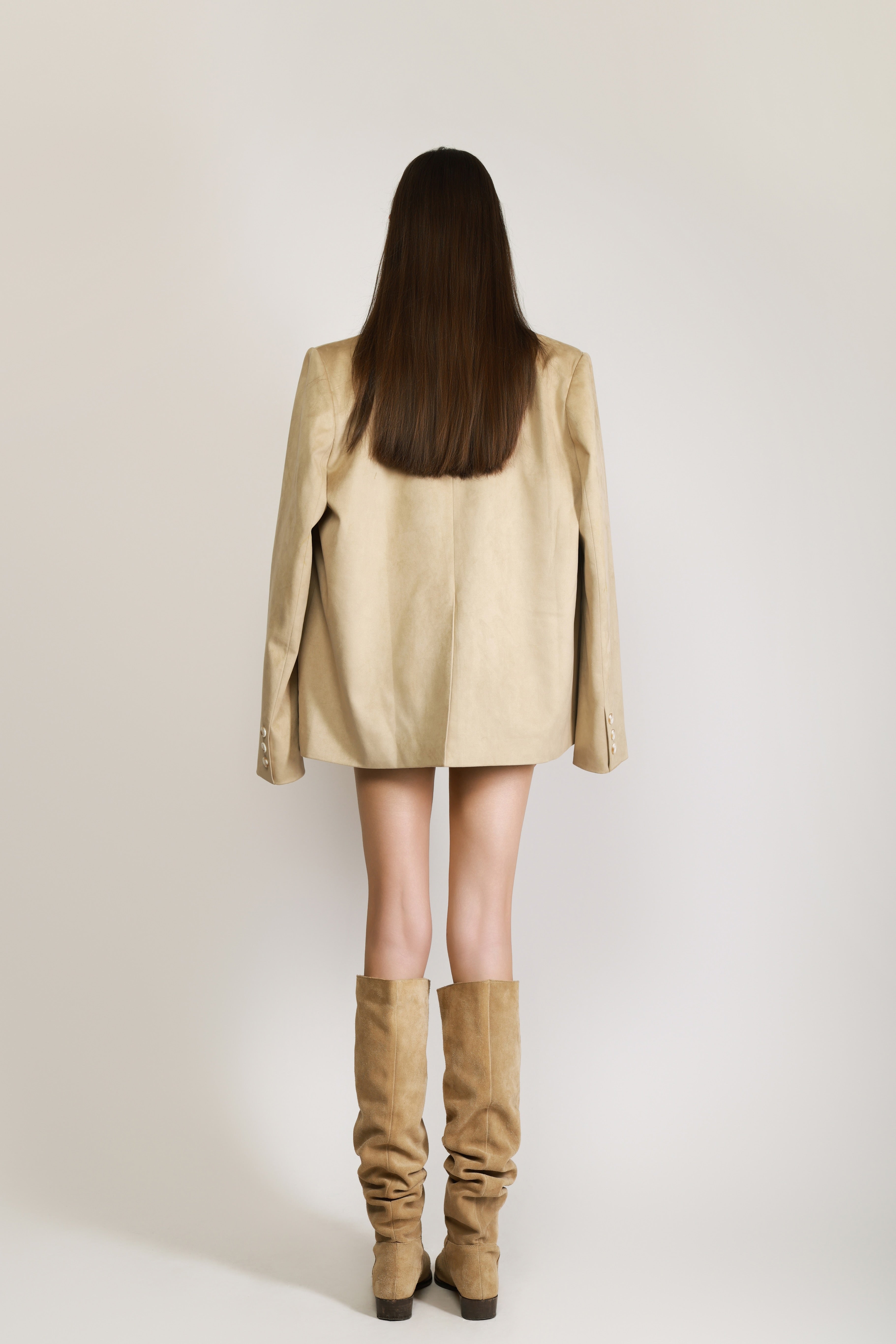Oversized Suede Blazer