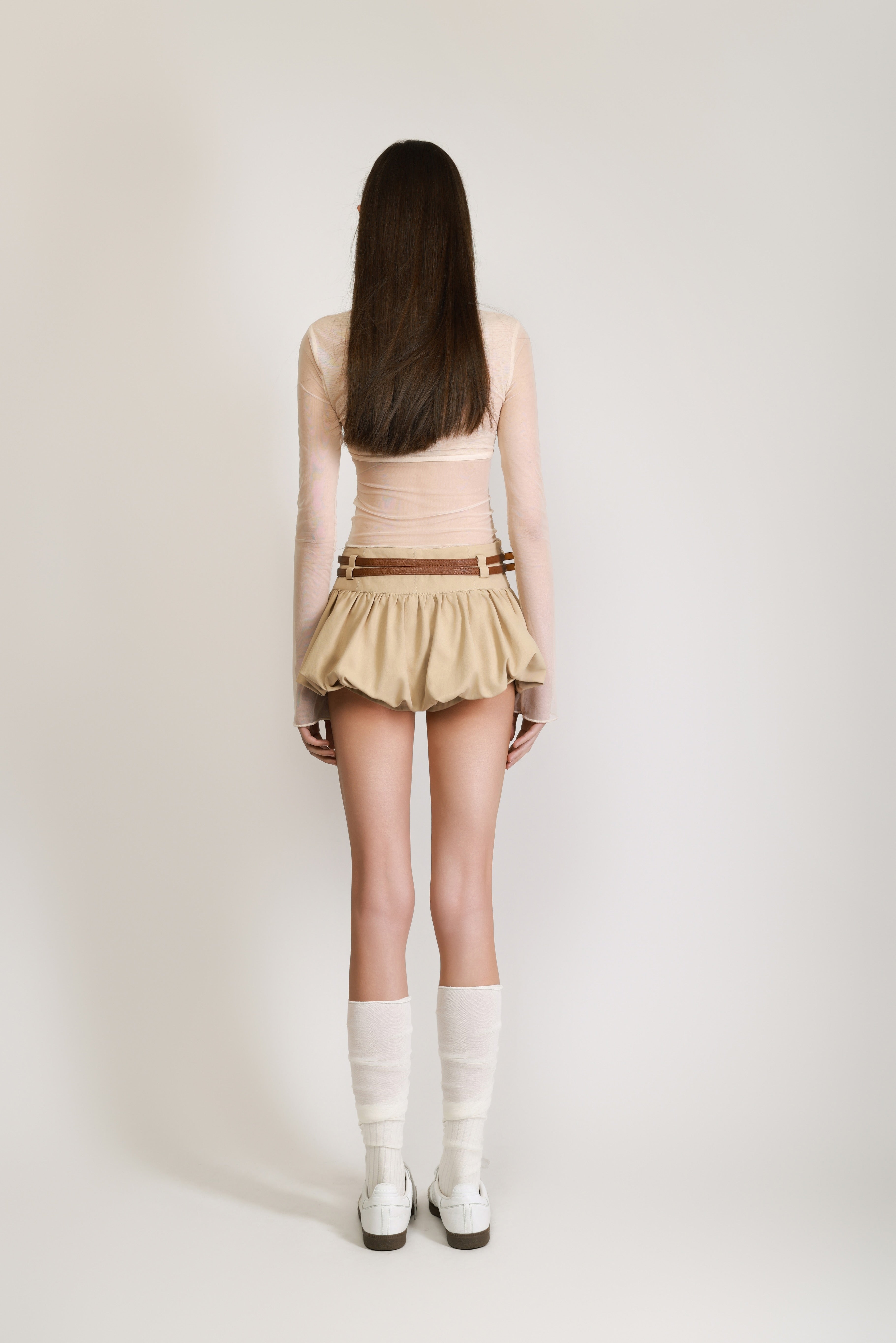Beige Bloom Skirt