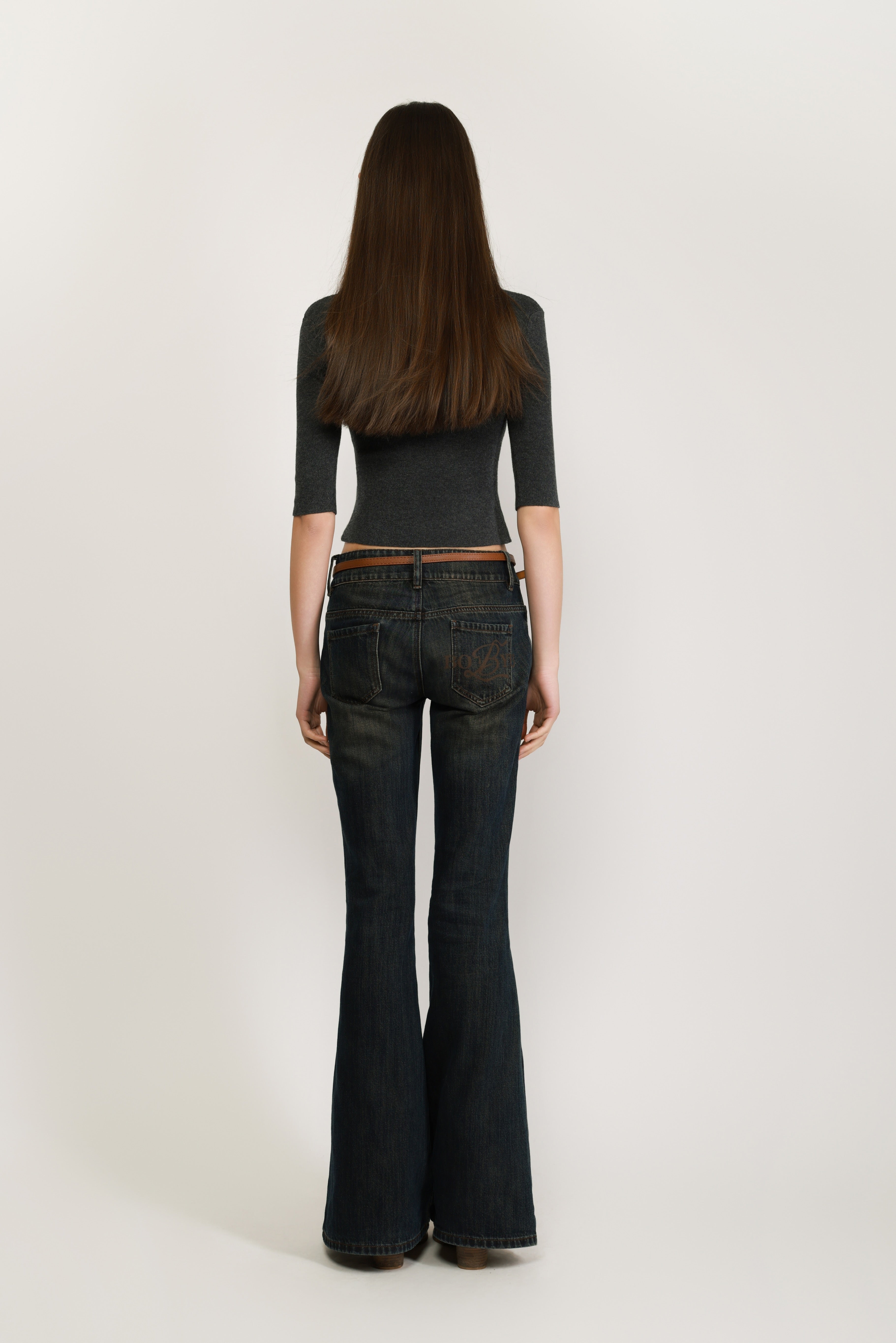Collared Knit Crop Top