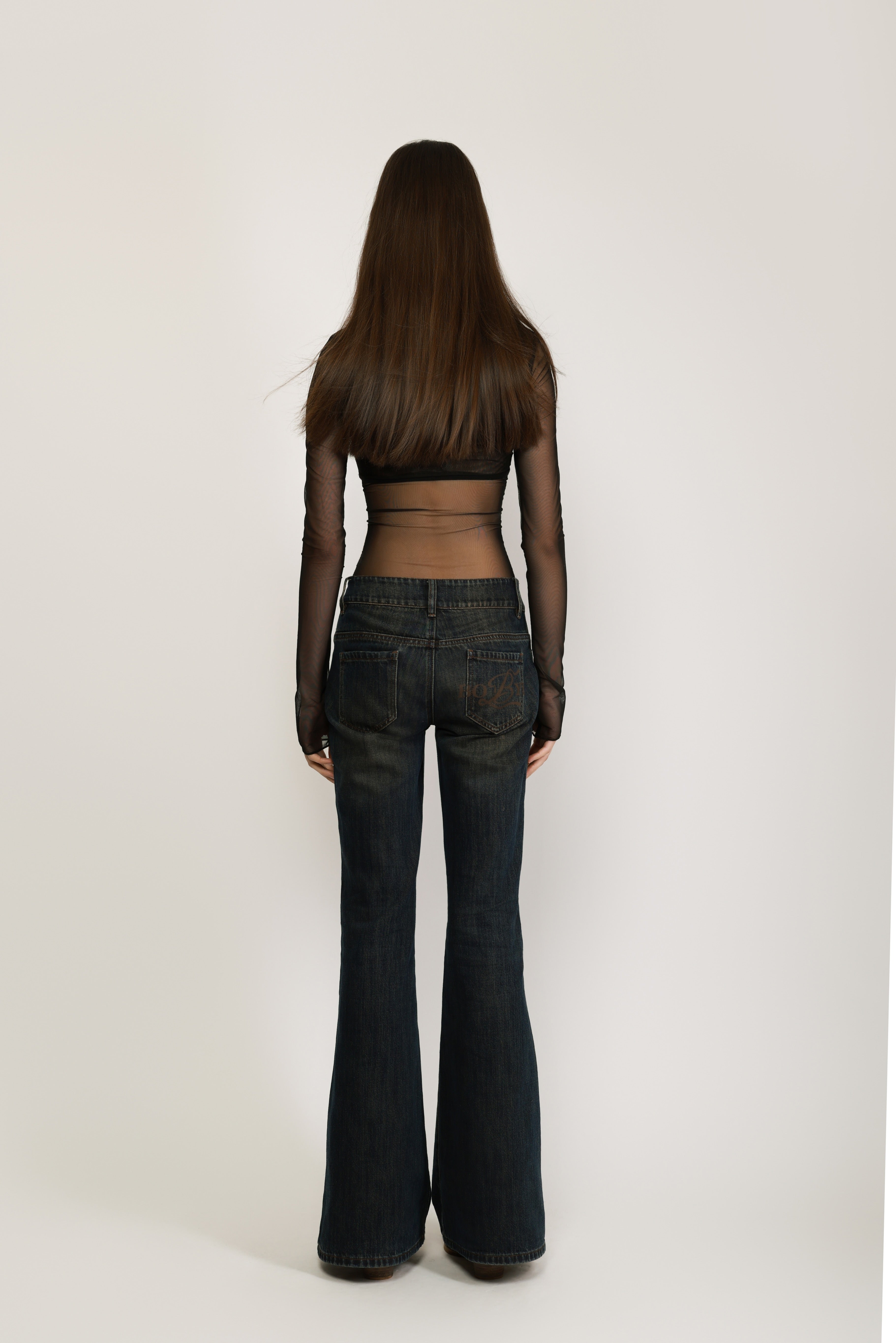 Bare Sheer Long-Sleeve Top